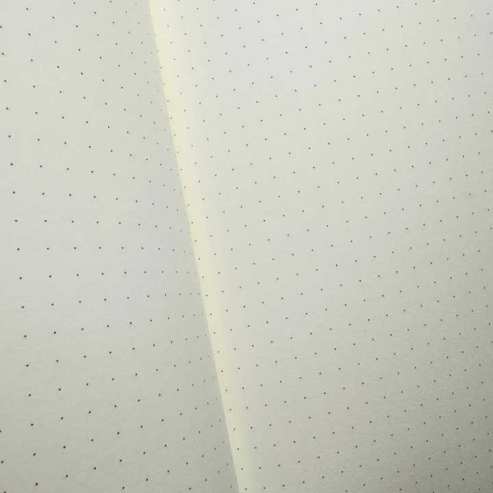Notes dwustronny w kropki różowy A5 – wnętrze w kropki